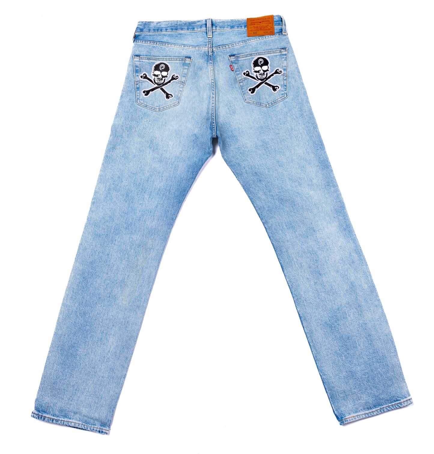 SKULL DENIM light blue