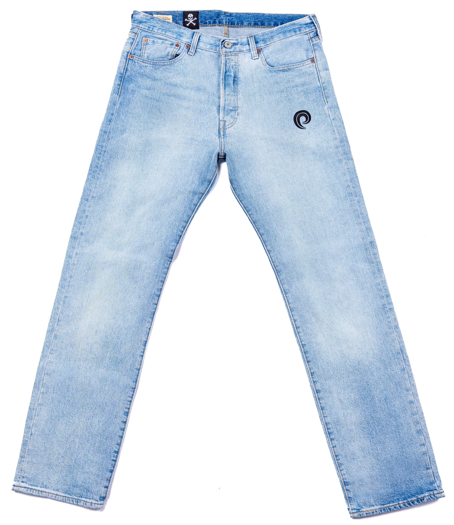 SKULL DENIM light blue