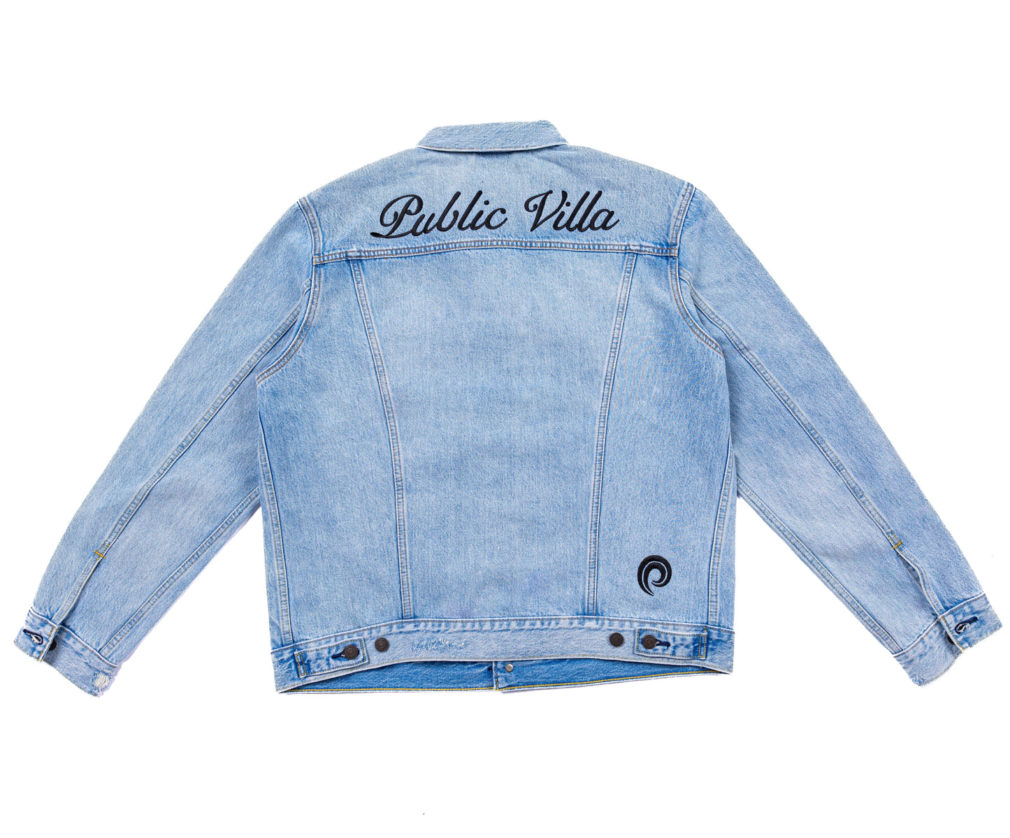 SKULL JACKET "LIGHT BLUE"