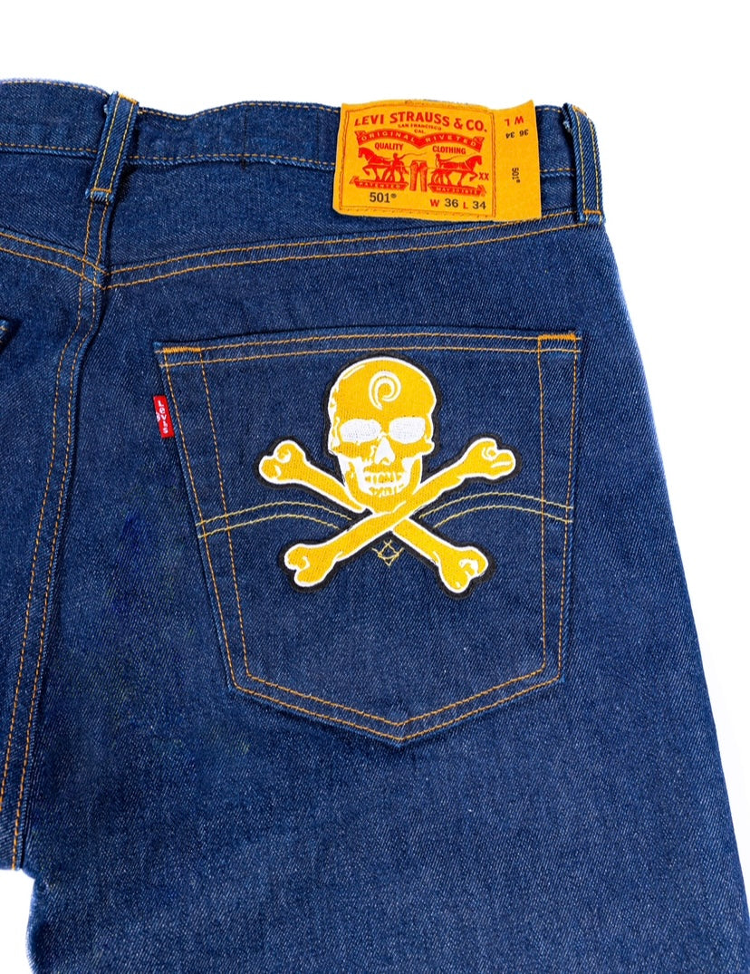 SKULL DENIM "NAVY"