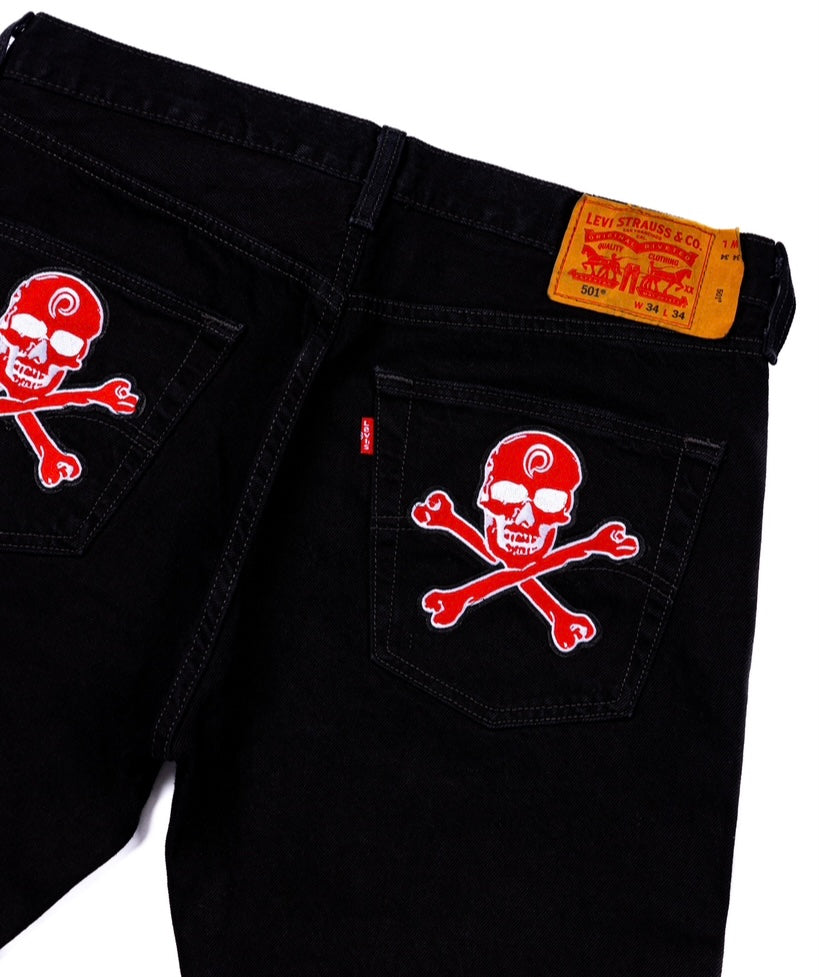 SKULL DENIM "BRED"