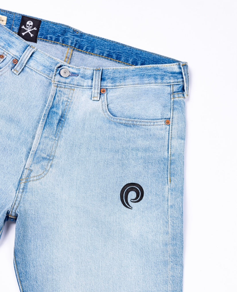 SKULL DENIM "LIGHT BLUE"